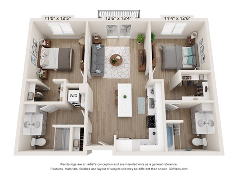 J Floor Plan at SoRoc On Maine, Rochester, MN